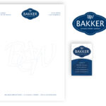 logo briefpapier en visitekaartjeBakker Grond & Waterwerken