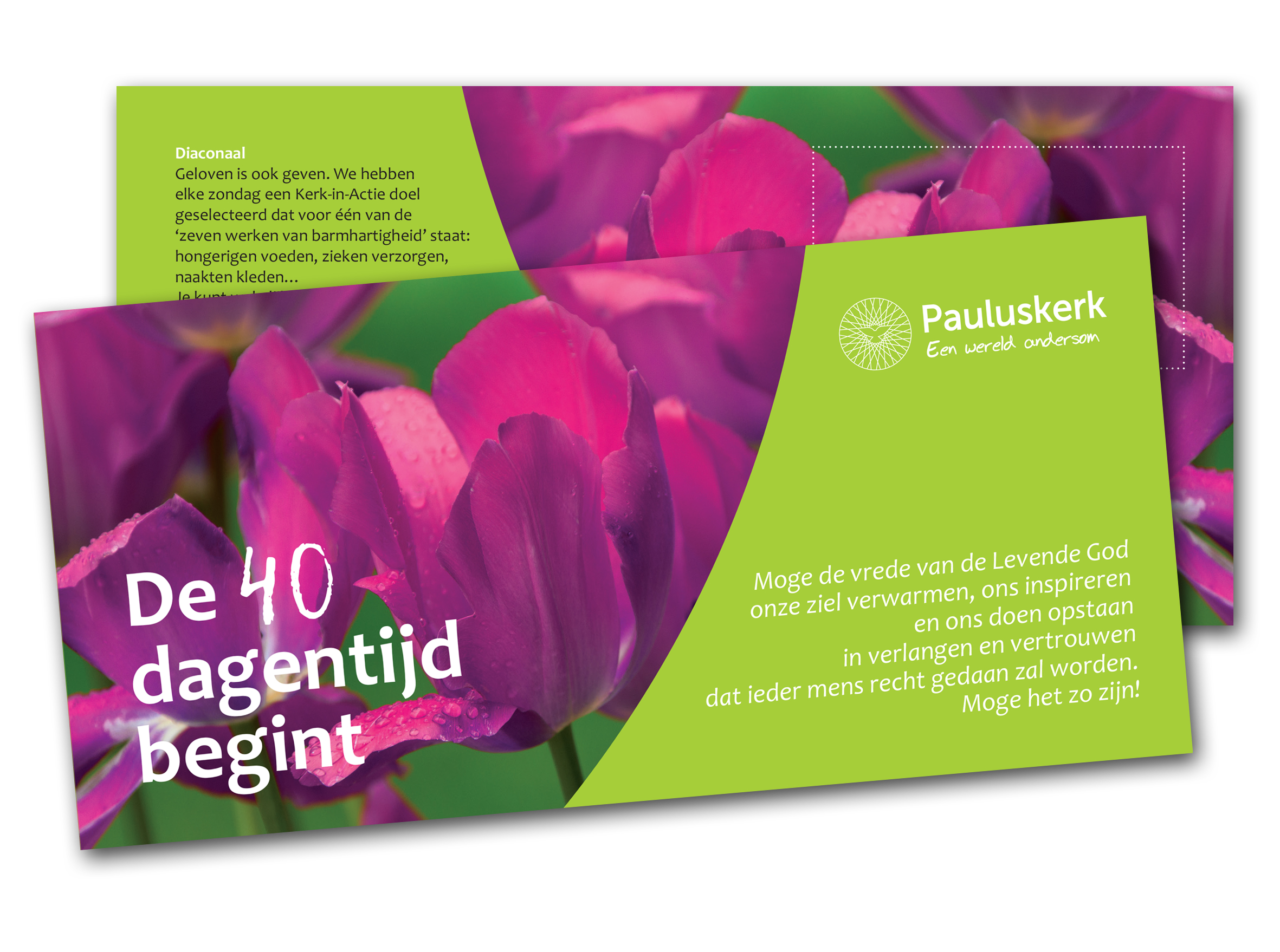 Folder gemaakt voor de Pauluskerk in Breukelen